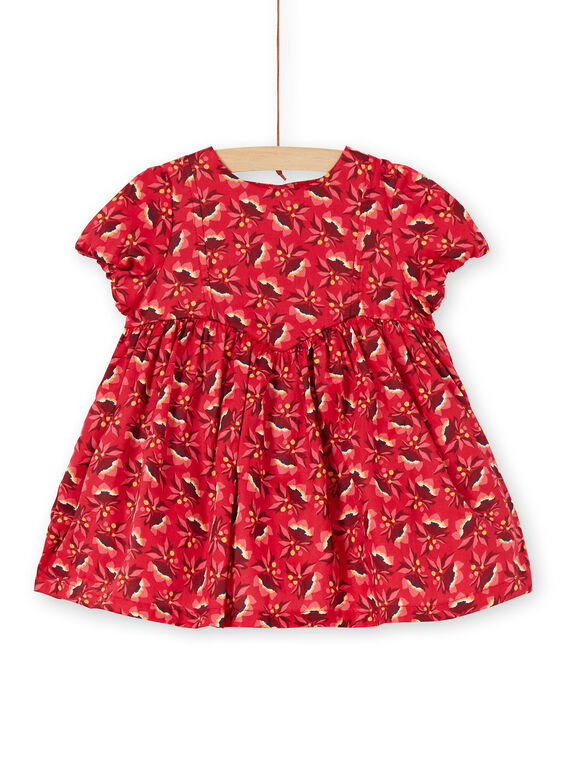 Robe rouge bébé fille KINOROB1EX / 20WG09Q3ROBF529